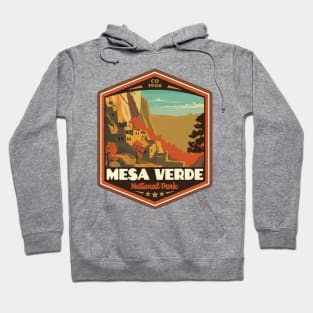 Mesa Verde National Park Vintage WPA Style National Parks Art Hoodie